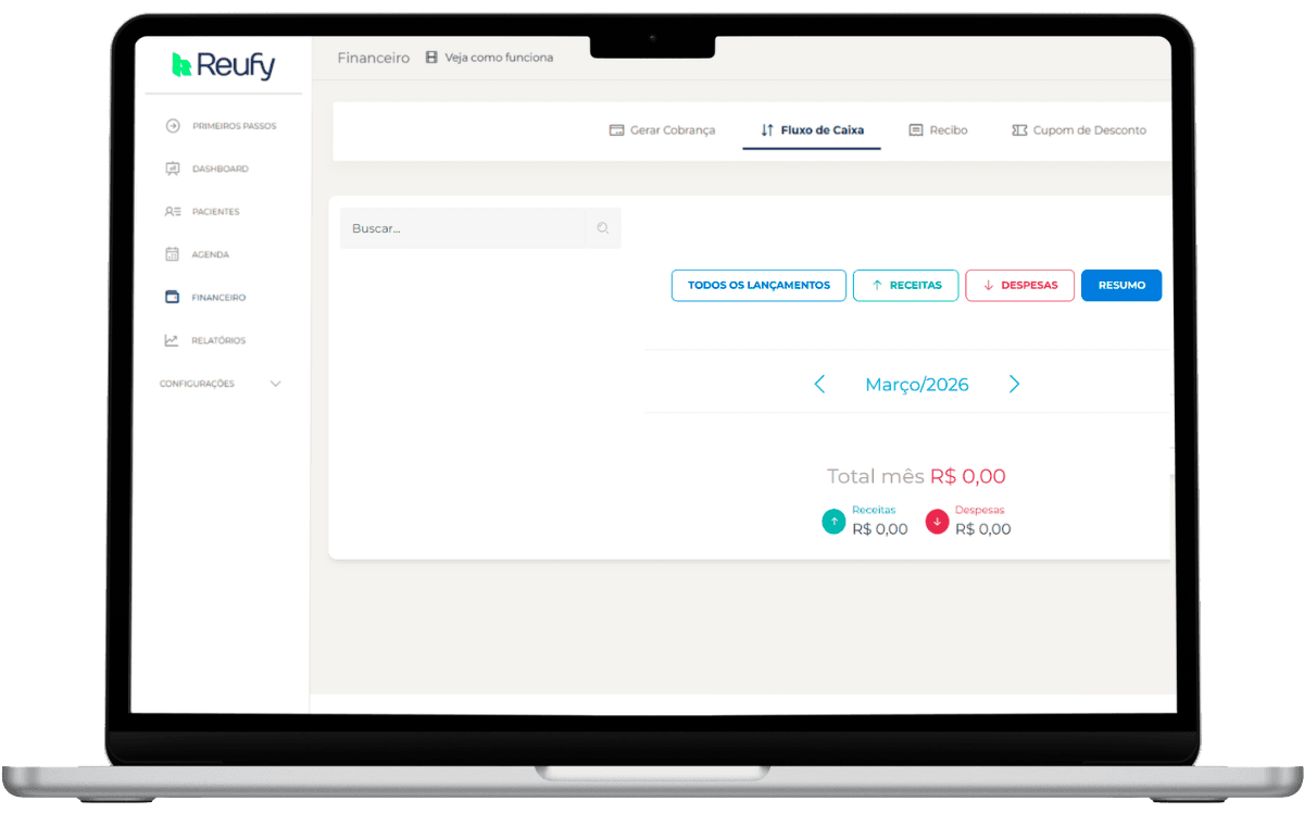 Dashboard Financeiro da Clínica